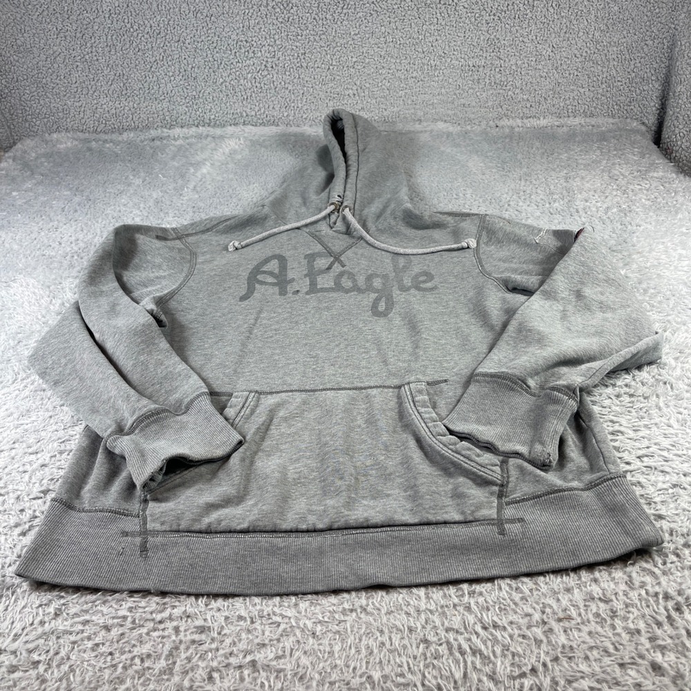 American Eagle Outfitters A Eagle Hoodie Sweatshirt XL Mens Womens Distressed
